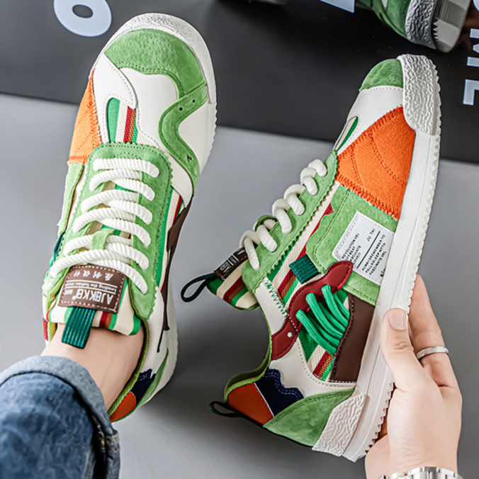 Edwardo | Retro Fragment Sneakers