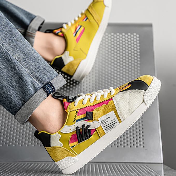 Edwardo | Retro Fragment Sneakers