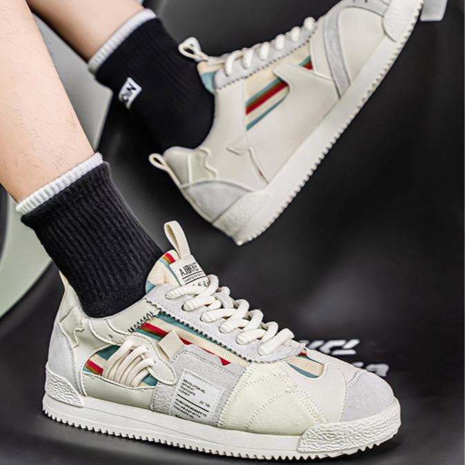 Edwardo | Retro Fragment Sneakers