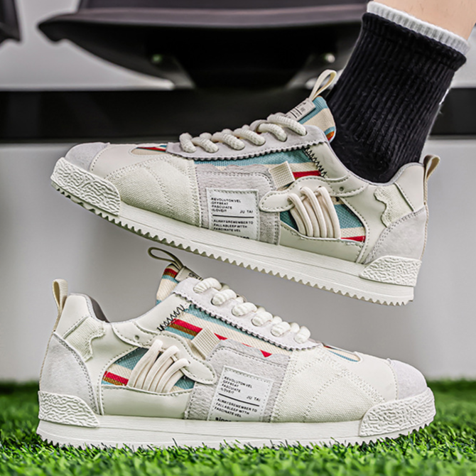 Edwardo | Retro Fragment Sneakers