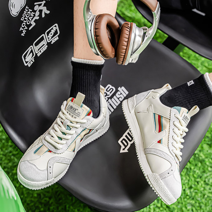 Edwardo | Retro Fragment Sneakers