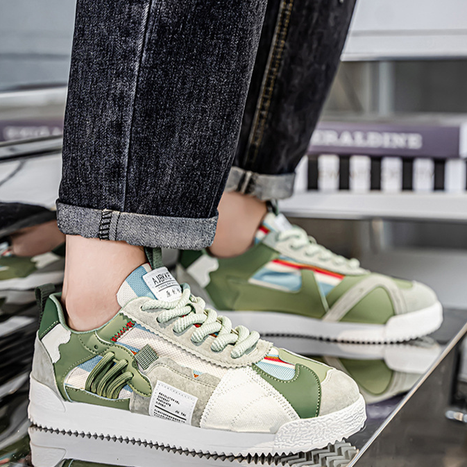 Edwardo | Retro Fragment Sneakers