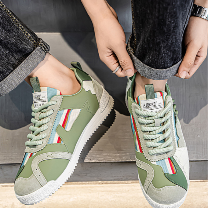 Edwardo | Retro Fragment Sneakers