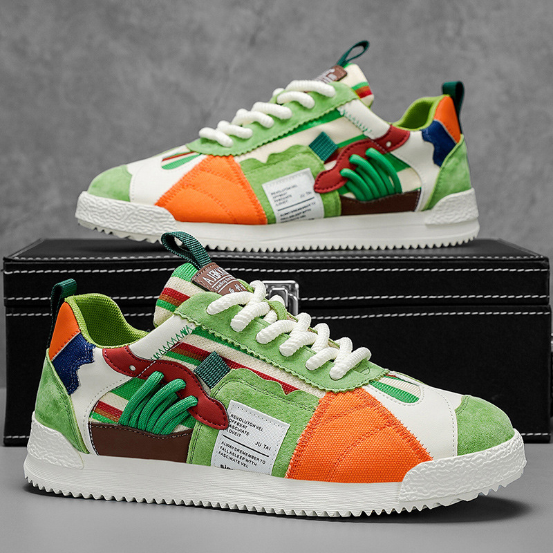 Edwardo | Retro Fragment Sneakers