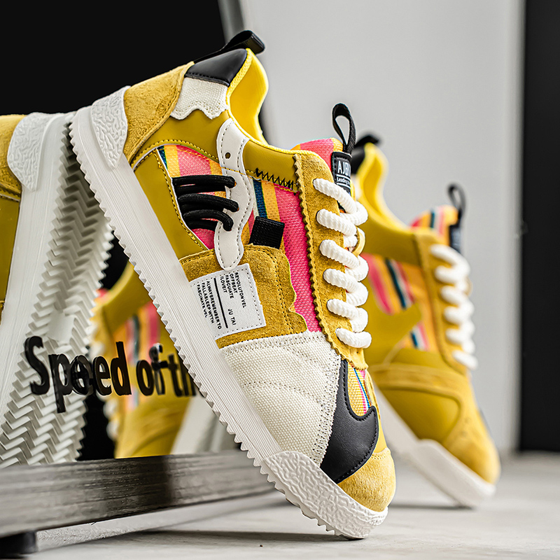 Edwardo | Retro Fragment Sneakers