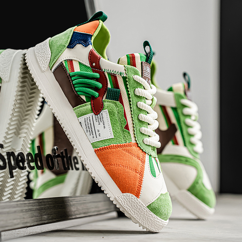Edwardo | Retro Fragment Sneakers
